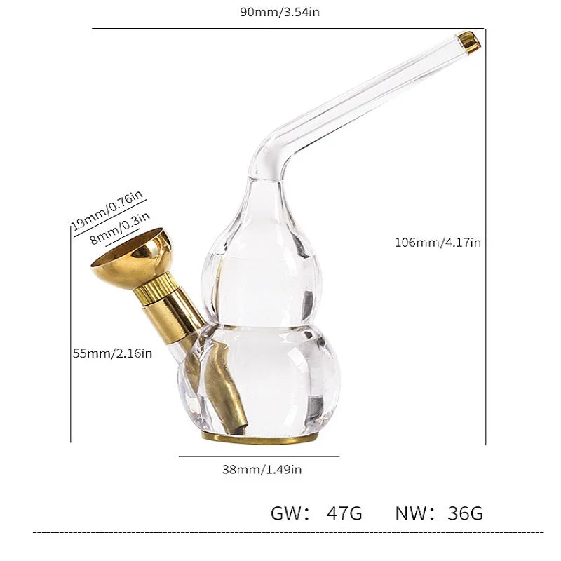 Mini hookah for Smoking Tobacco &Cigarette Filter smoke Water pipe shisha set with Brass grass Herb bowl Smoking Accessories