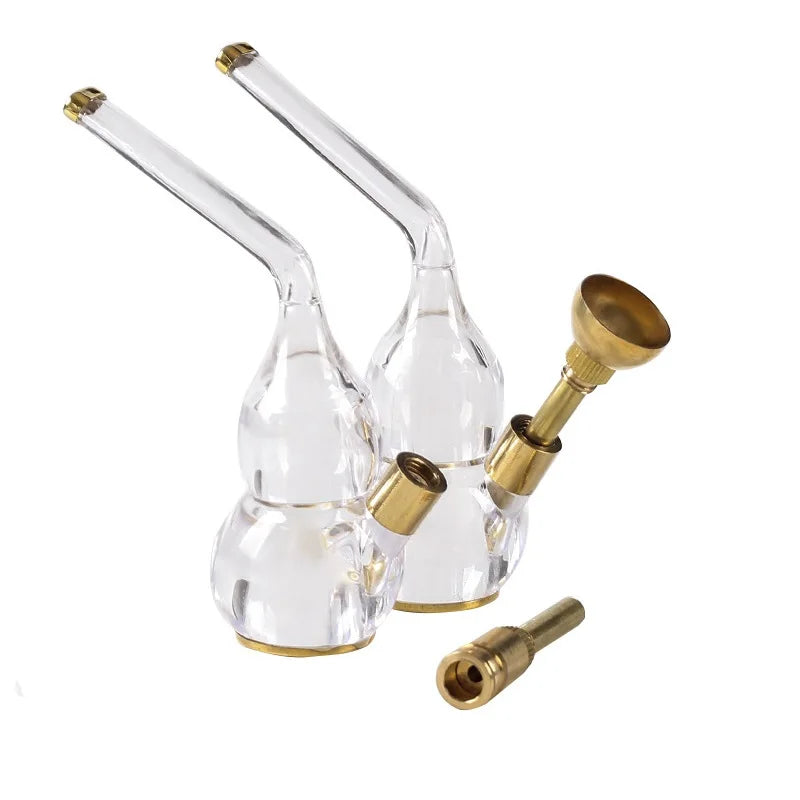 Mini hookah for Smoking Tobacco &Cigarette Filter smoke Water pipe shisha set with Brass grass Herb bowl Smoking Accessories
