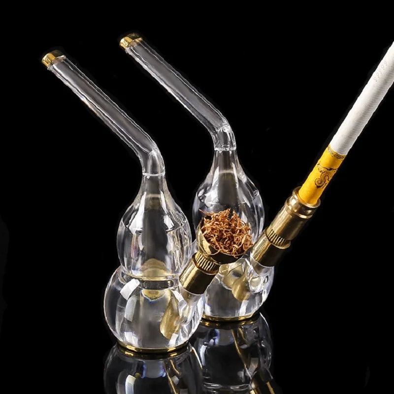 Mini hookah for Smoking Tobacco &Cigarette Filter smoke Water pipe shisha set with Brass grass Herb bowl Smoking Accessories