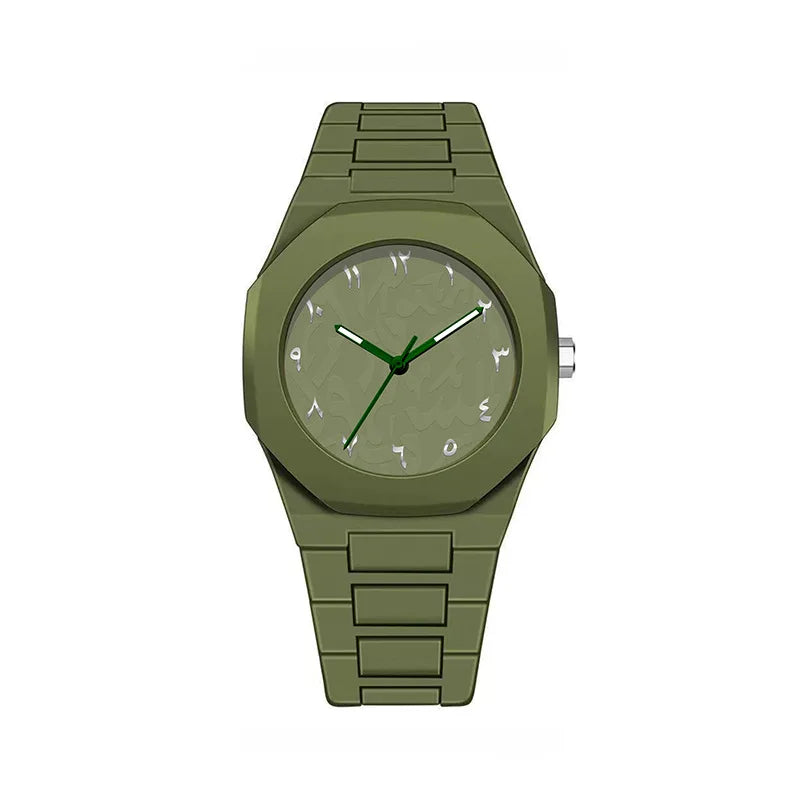 UTHAI 2025 New Men's and Women's Style Watche Business Waterproof Plastic Wristbands Fashionable Casual Quartz Watches