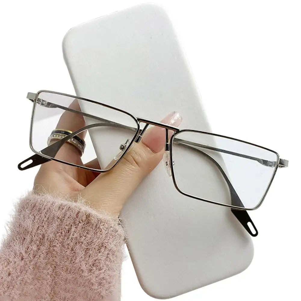 New Retro Square Sunglasses Women Fashion Rectangle Metal Frame Shades Men Luxury Brand Designer Decorative Sun Glasses Uv400