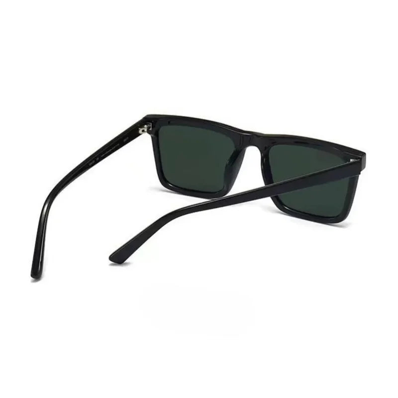 Retro Big Square Frame Sunglasses Women Brand Designer Black Cool Men Sun Glasses UV400 Shades Protection Eyeglasses Goggles