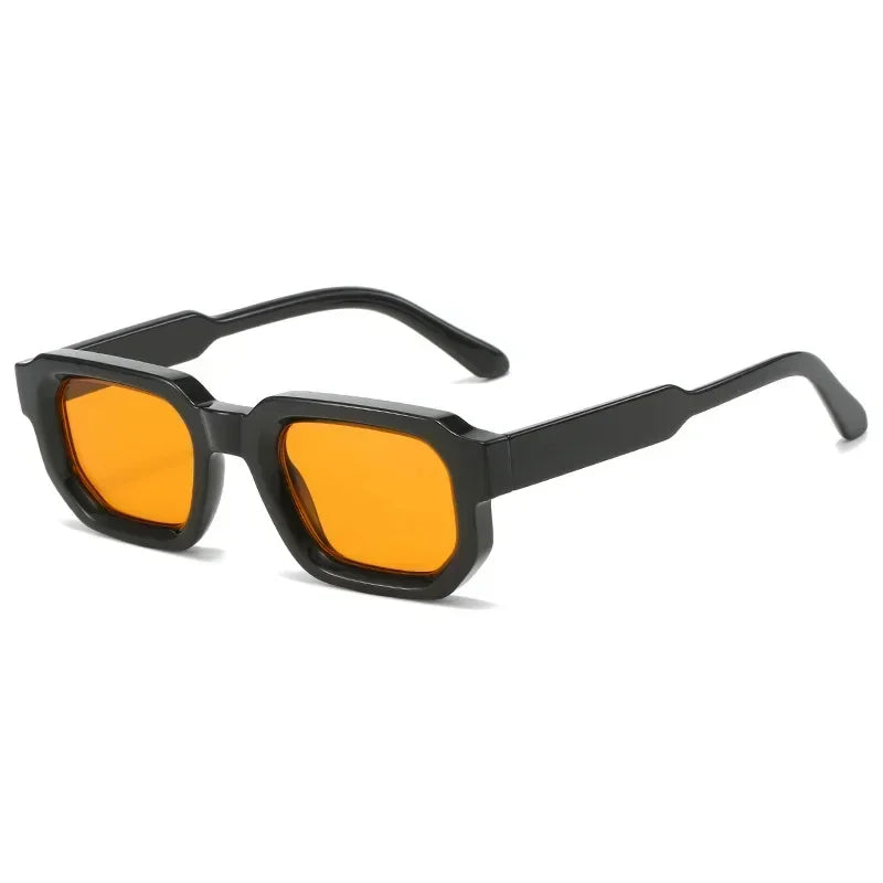 JNPCXI Fashion Blue Square Sunglasses For Women Men Retro Luxury Designer Clear Lens Sun Glasses Shades UV400 Eyeglasses