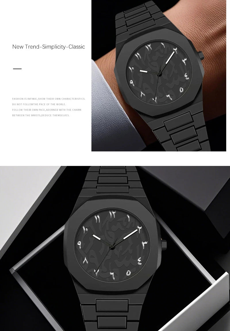 UTHAI 2025 New Men's and Women's Style Watche Business Waterproof Plastic Wristbands Fashionable Casual Quartz Watches