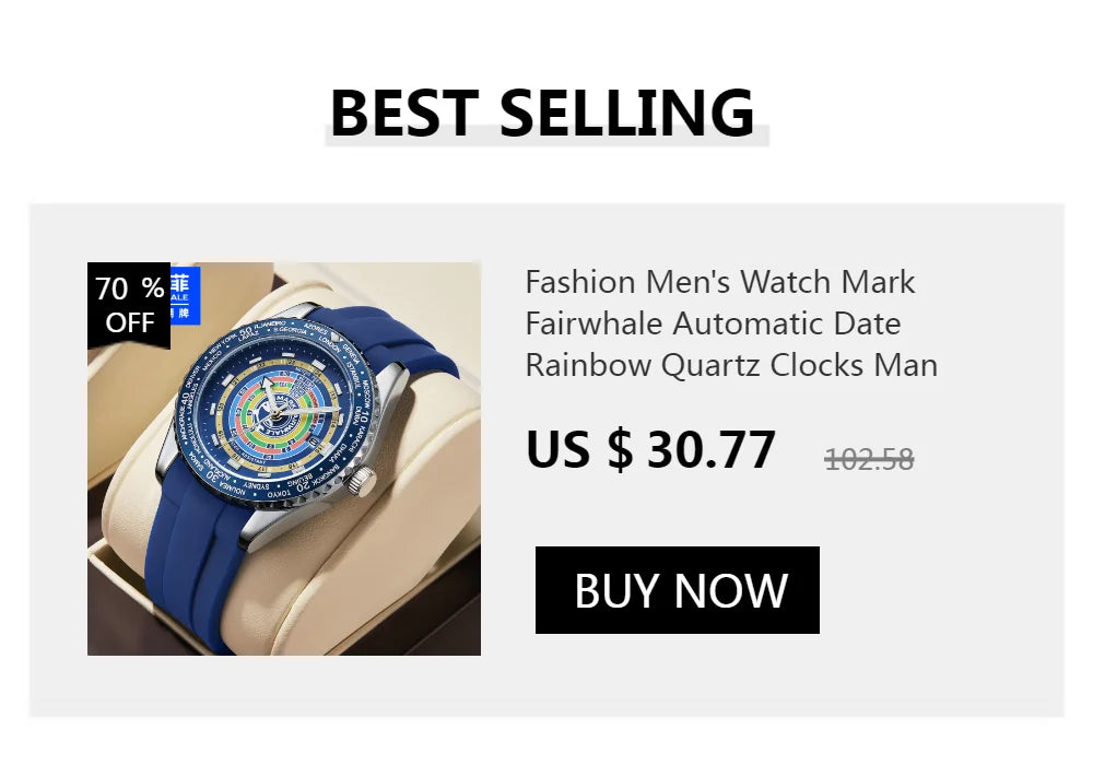 New Luxury  Watch For Men Brand MISSFOX Hip Hop Iced Out Diamond Watches Fashion Cuban Chain Quartz Clock 2025 Man Dropshipping