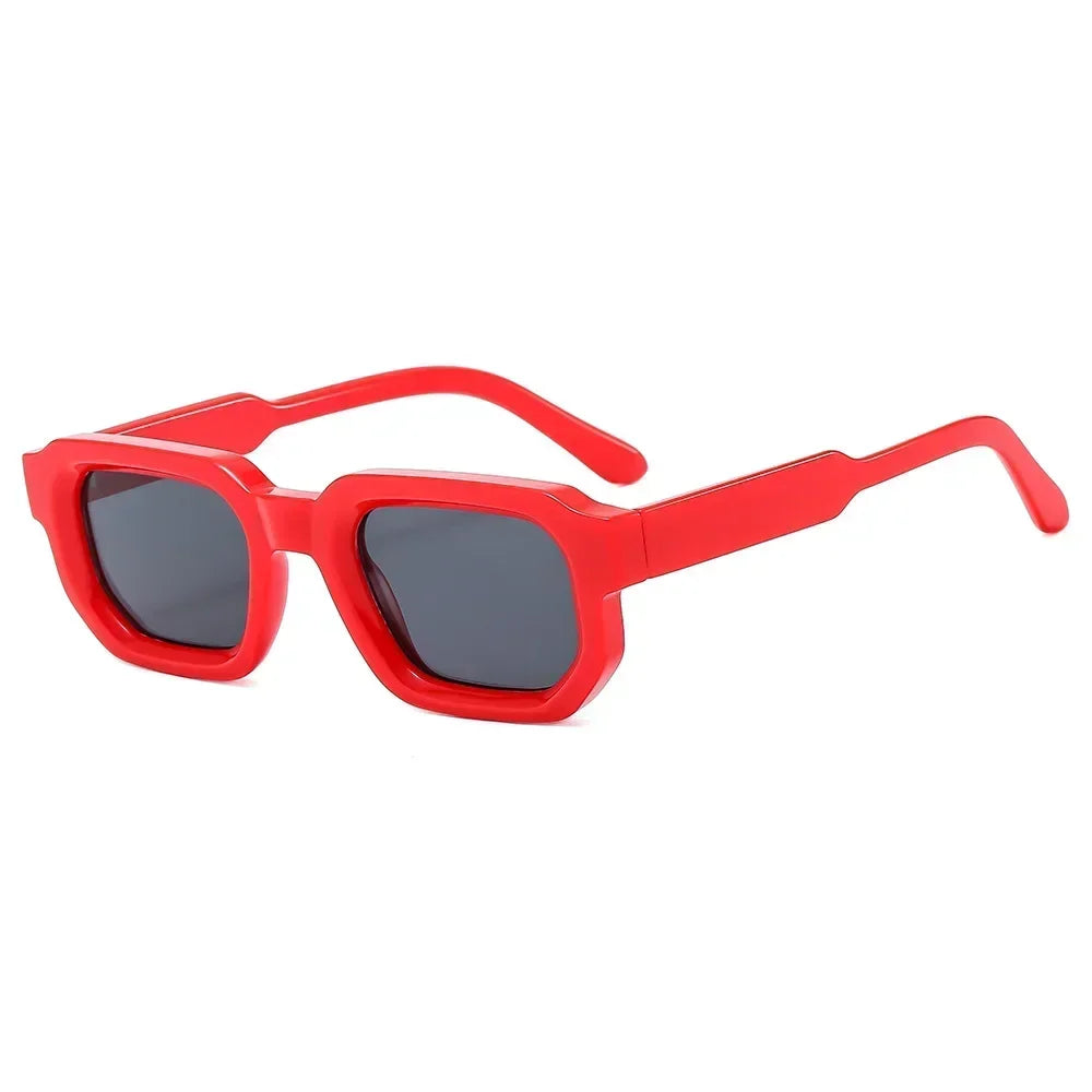 JNPCXI Fashion Blue Square Sunglasses For Women Men Retro Luxury Designer Clear Lens Sun Glasses Shades UV400 Eyeglasses