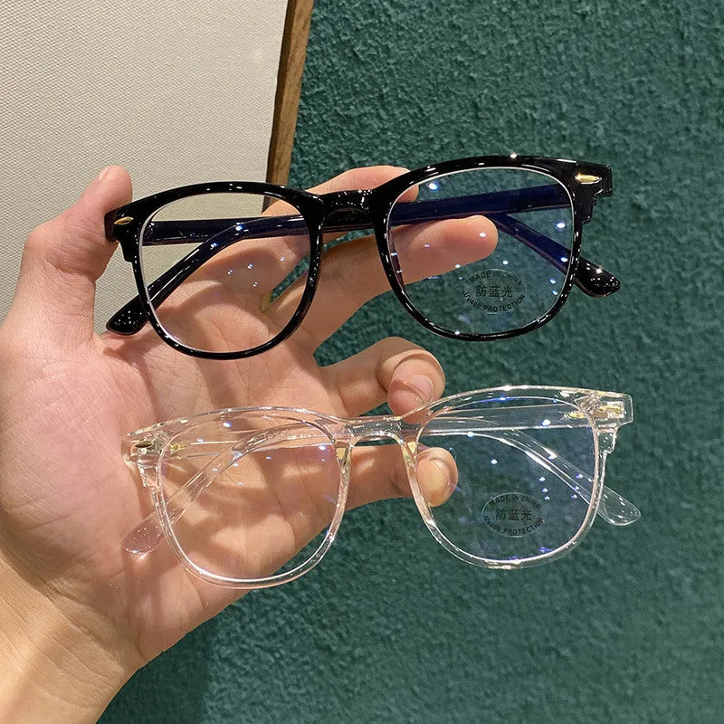 Classic Transparent Computer Glasses Frame Women Men Anti Blue Light Glasses Blocking Glasses Optical Glasses Lenses Oculos Male