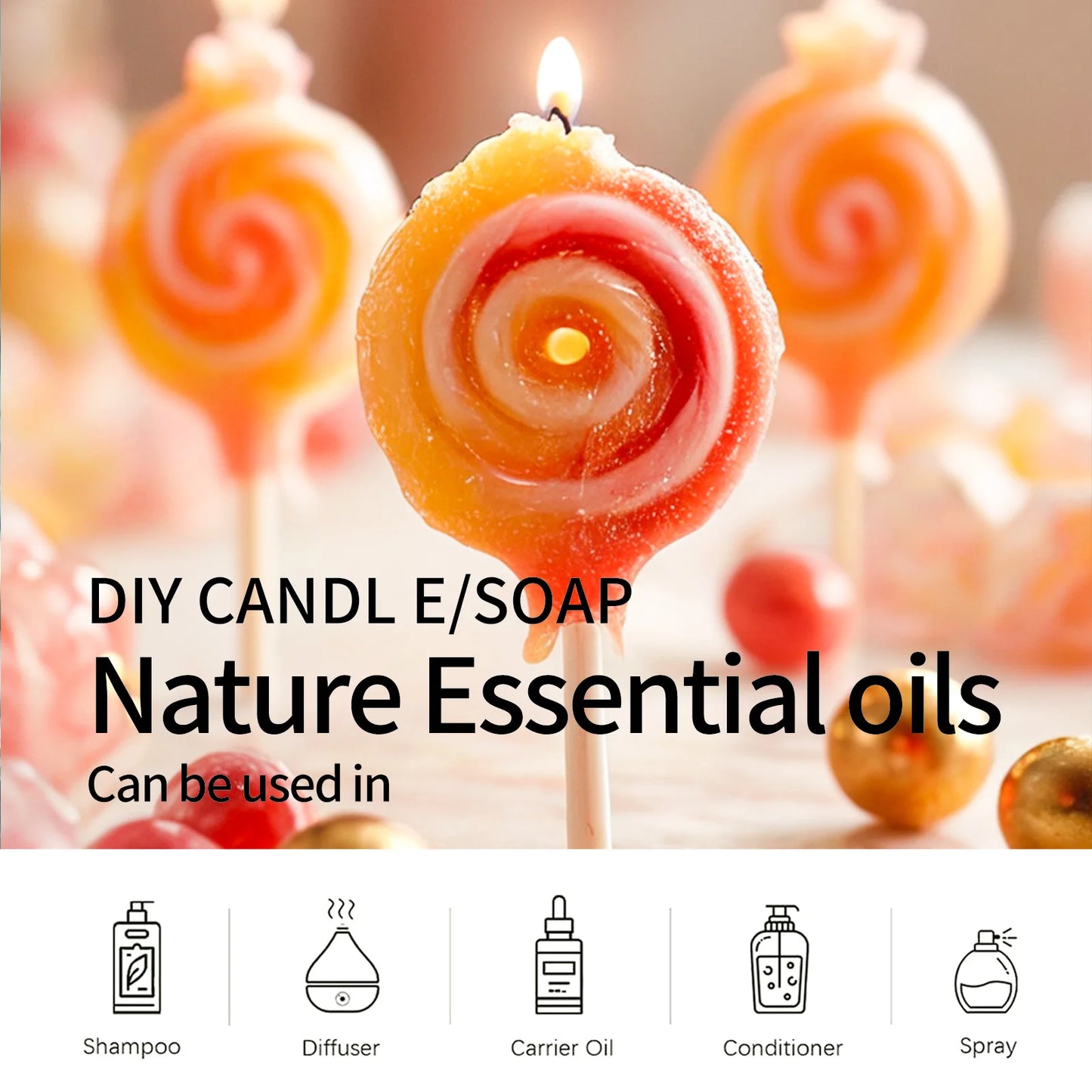 17 typle Gourmet Essential Oils Perfumes Fragrance Is Long-Lasting For Skin、Diffusers、Candles Making Gifts For Women