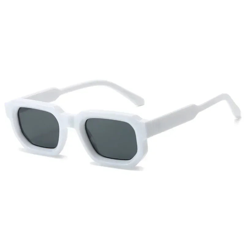 JNPCXI Fashion Blue Square Sunglasses For Women Men Retro Luxury Designer Clear Lens Sun Glasses Shades UV400 Eyeglasses